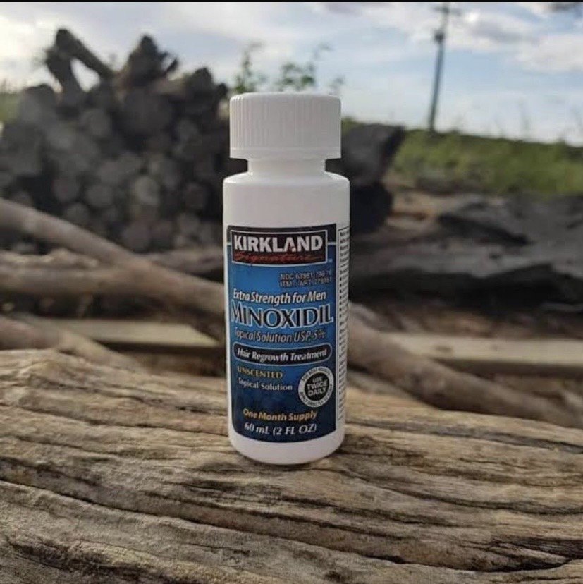 Frasco de minoxidil